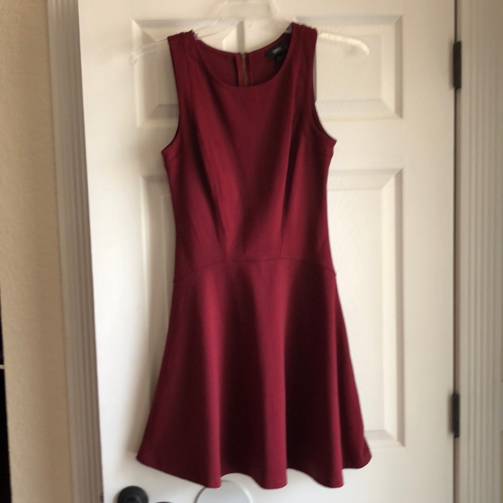 Burgundy dress